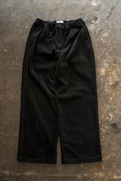 【26AW】綿×レーヨン5Wコーデュロイイージーパンツ(BLACK)