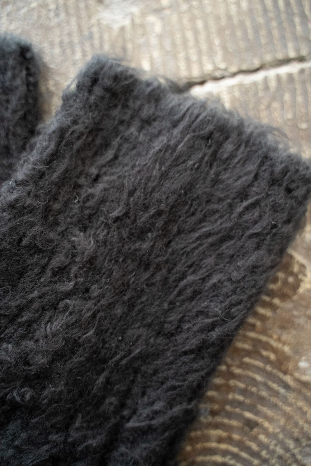 Loop Yarn Arm Warmer(BLACK)