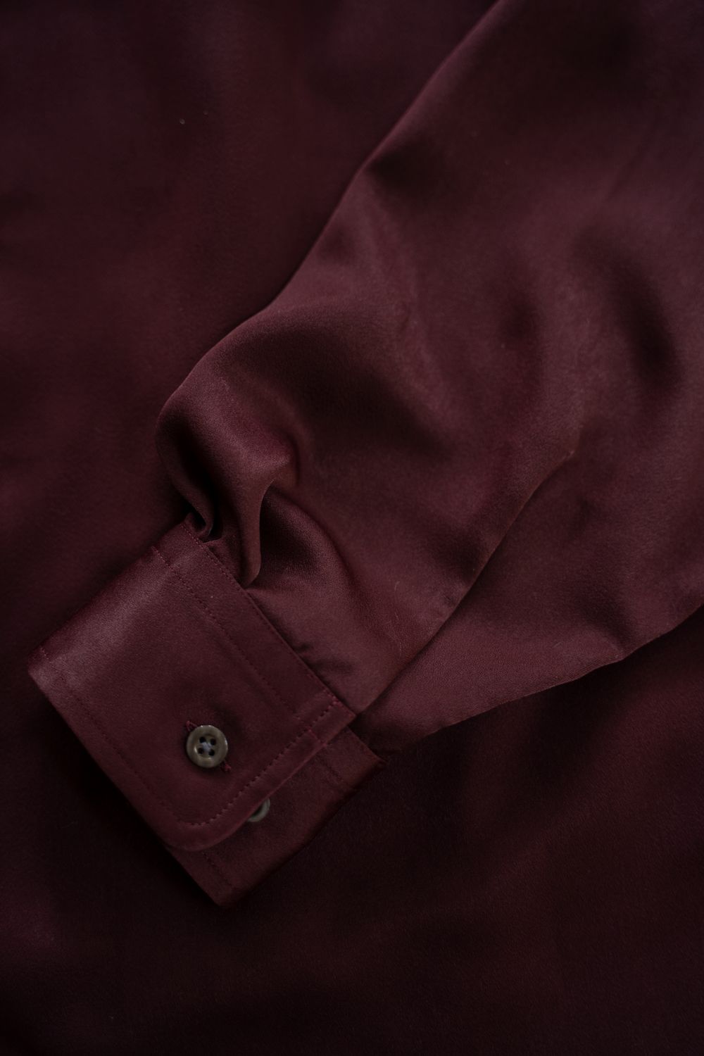 【26AW】Hush Gather L/S Shirt/ハッシュギャザーロングスリーブシャツ(BORDEAUX)