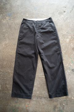 【ラスト1点】【22AW】スビンコットンウエポンチノパンツ(BLACK STONE BIO WASH)