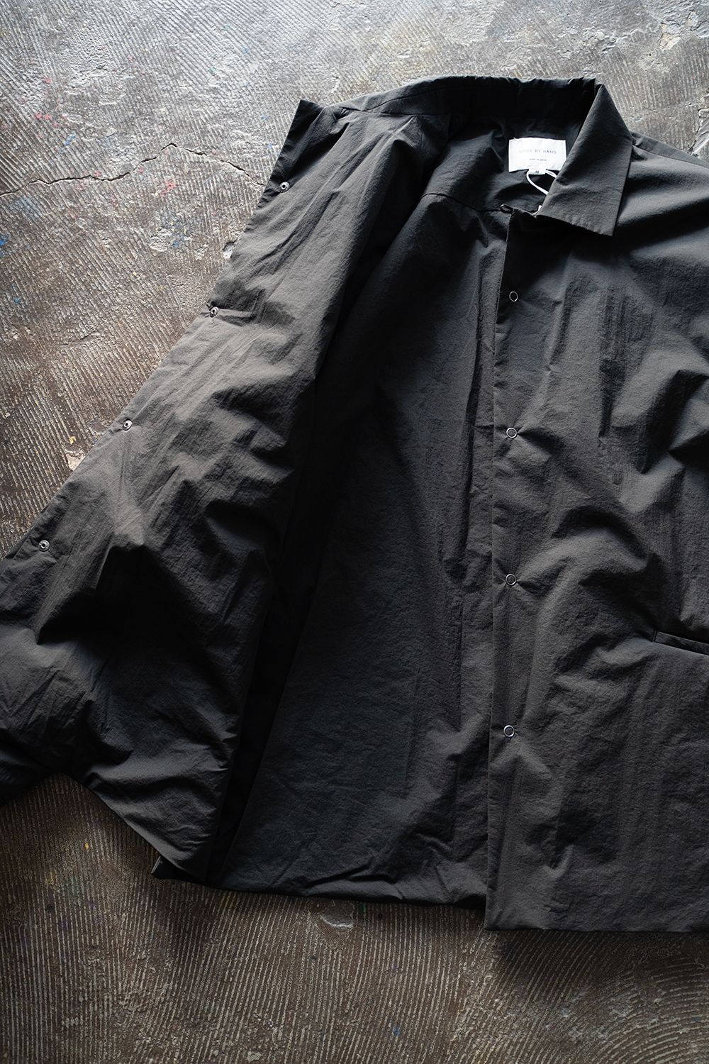 【ラスト1点】【24AW】シンサレートシャツブルゾン(BLACK)
