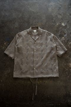 【ラスト1点】【25SS】Sheer Plaid H/S SH / シアーチェックハーフスリーブシャツ (BEIGE)