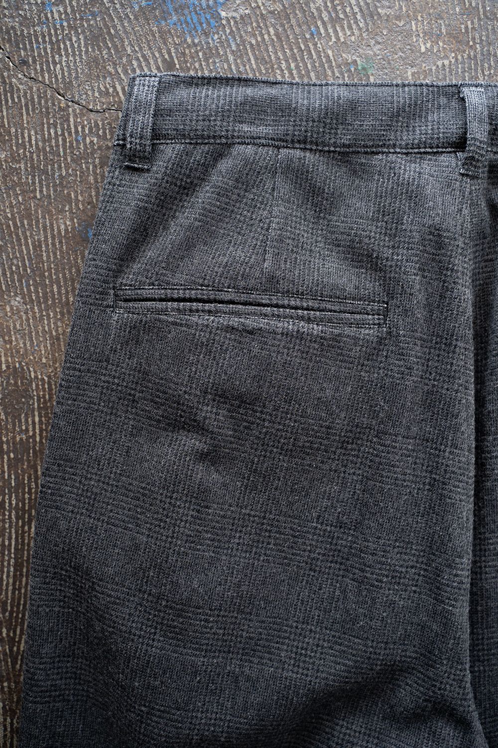 【25AW】Glen Check Trousers/グレンチェックトラウザーズ(GRAY)