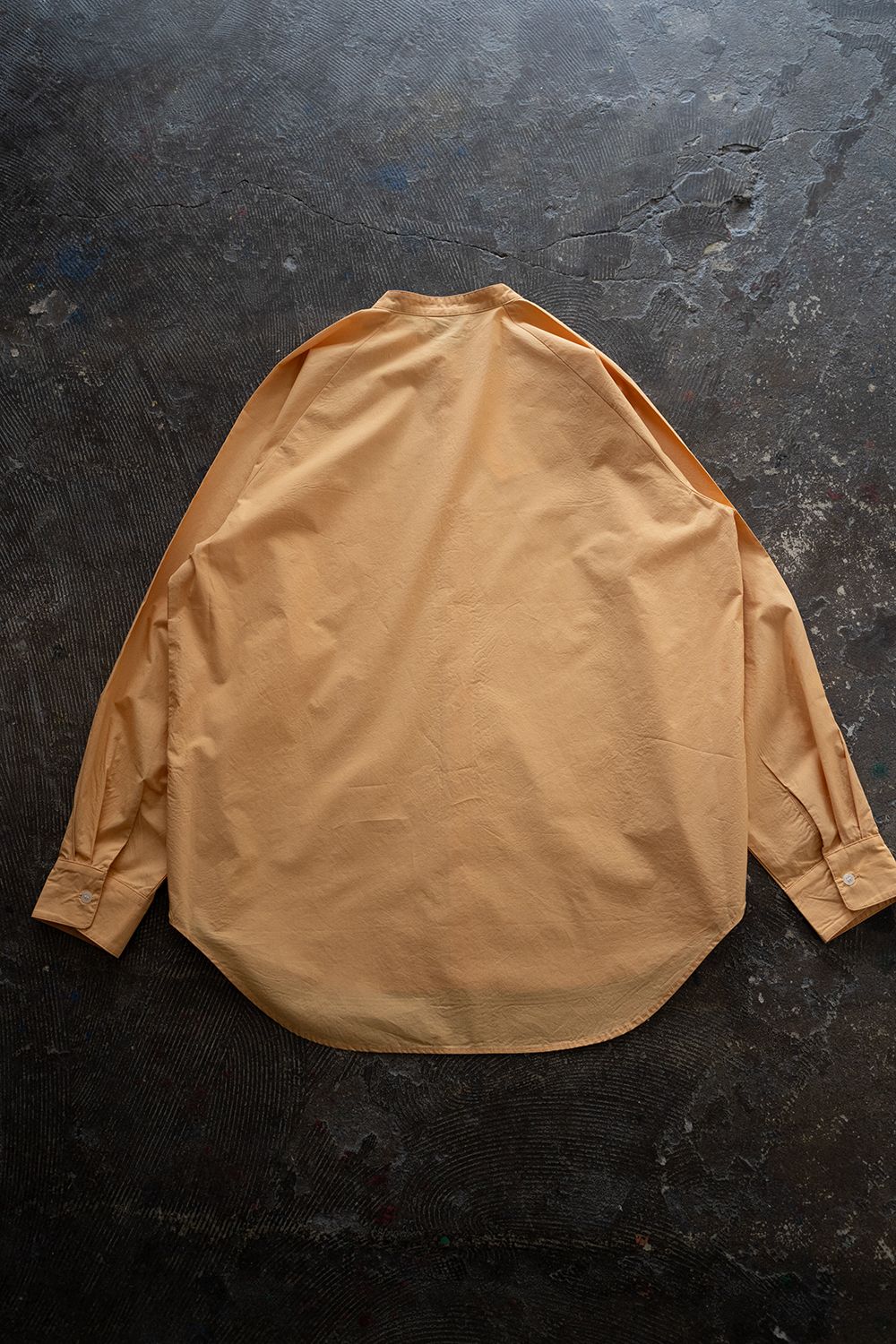 【ラスト1点】【23SS】Over Sized Band Collar Shirts(GUAVA ORANGE)