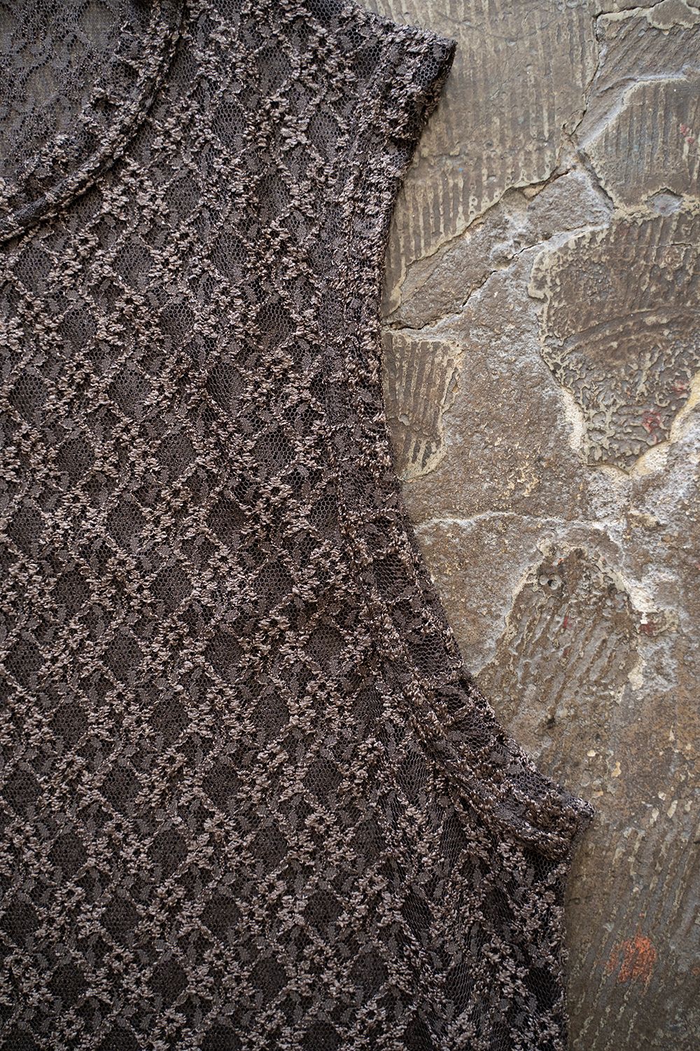 【24SS】Russell Lace No-Sleeve/ラッセルレースノースリーブ(BROWN)