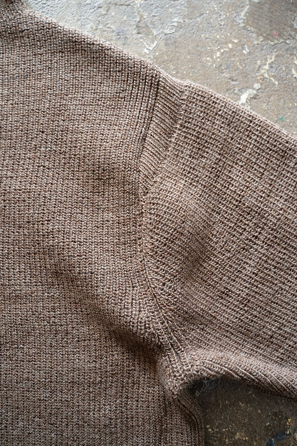 【ラスト1点】【22AW】ロービング糸ボトルネックニット(MOCHA)