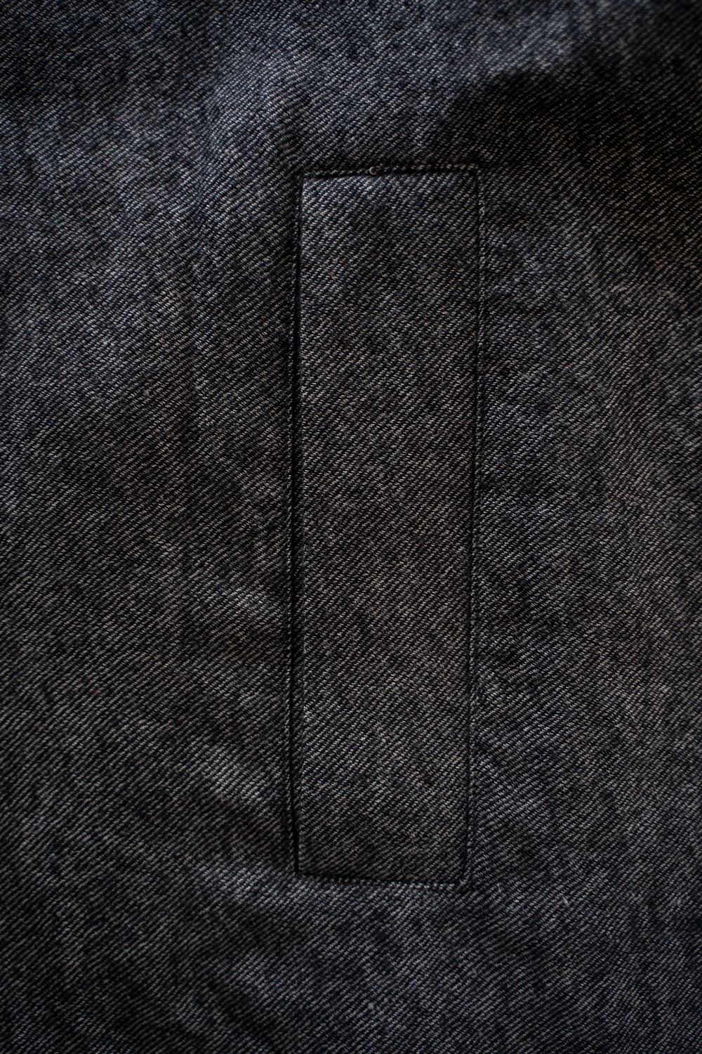 【26AW】ウール×リネンステンカラーコート(MELANGE GREY)