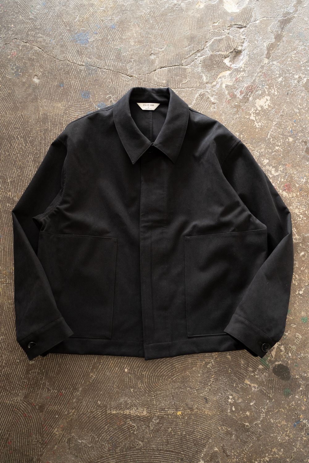【26AW】フェイクスウェードブルゾン(INK BLACK)