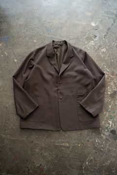【25AW】モヘア混2Bジャケット(DARK BROWN)