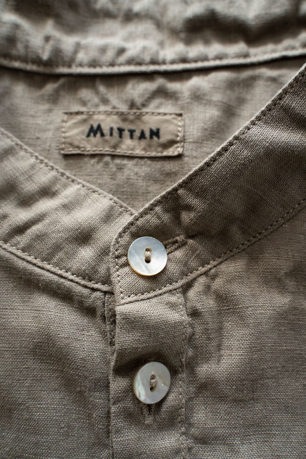 大麻シャツ(珈琲)