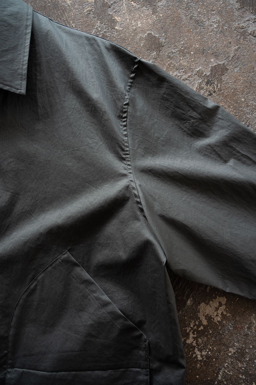 【26SS】コットンツイルシャツジャケット(BLUE CHARCOAL)