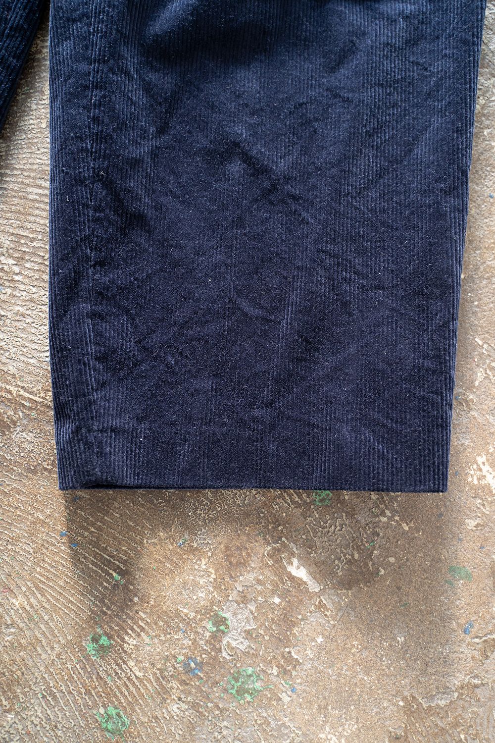 【ラスト1点】【22AW】2-Tack Corduroy Trousers/2タックコーデュロイトラウザース(NAVY)
