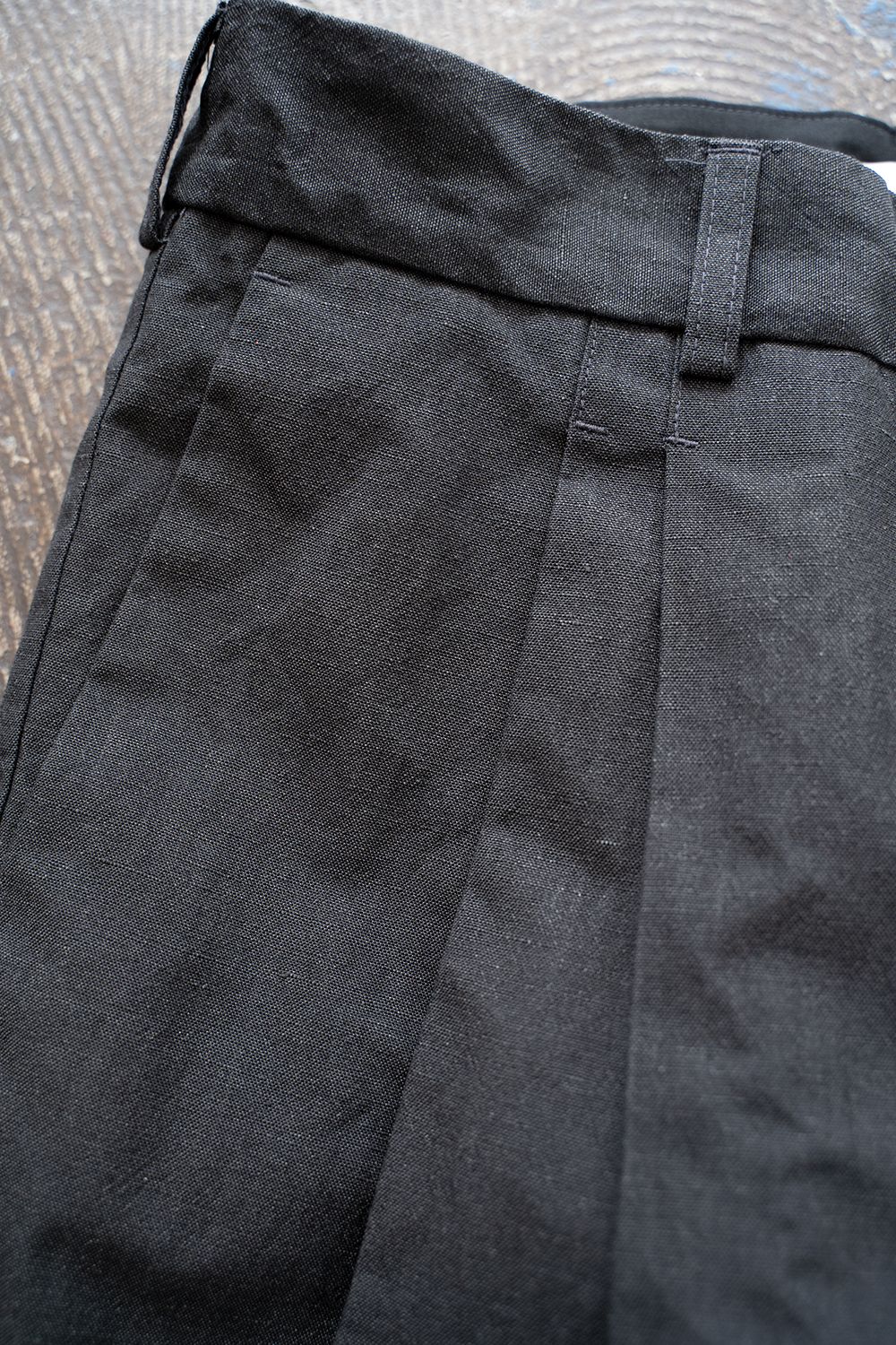 kontor - 【ラスト1点】【21SS】2 Pleat Coated Trousers(CHARCOAL ...