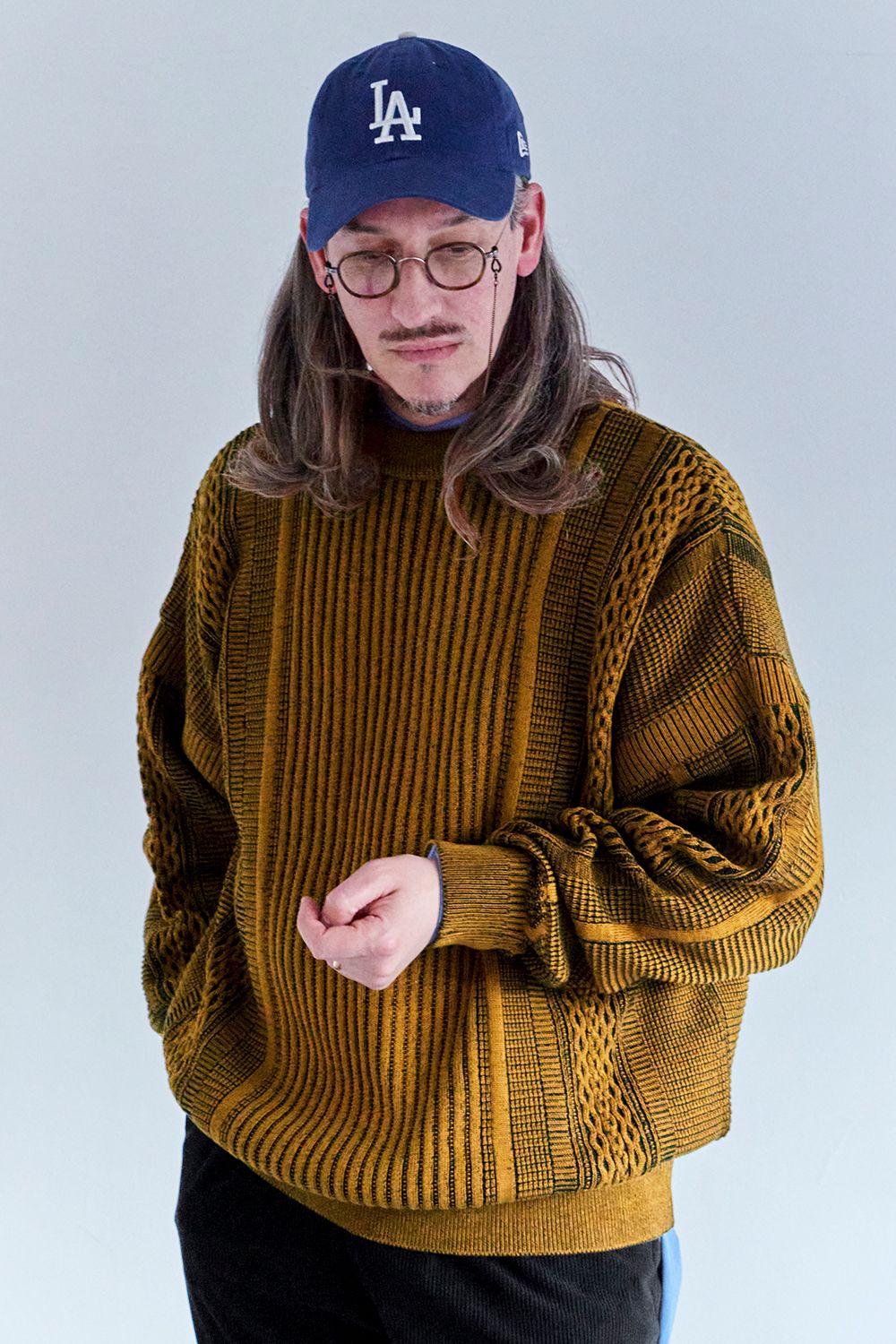 YASHIKI - 【ラスト1点】【24AW】Kuchiba Knit(MUSTARD) | Salty