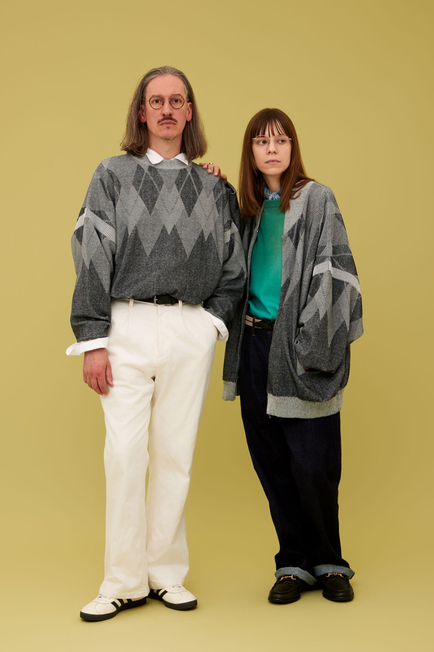 YASHIKI - 【ラスト1点】【25SS】Seika Knit Blouson(MIX GRAY YASHIKI - 【ラスト1点】【25SS】Seika Knit Blouson(MIX GRAY
