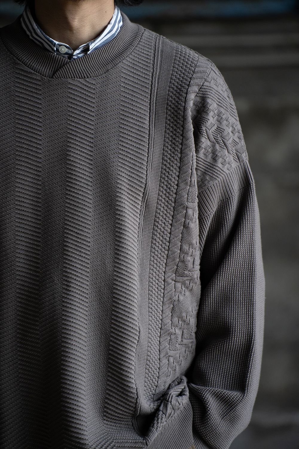 YASHIKI - 【23SS】Hanadoki Knit(GREIGE) | Salty