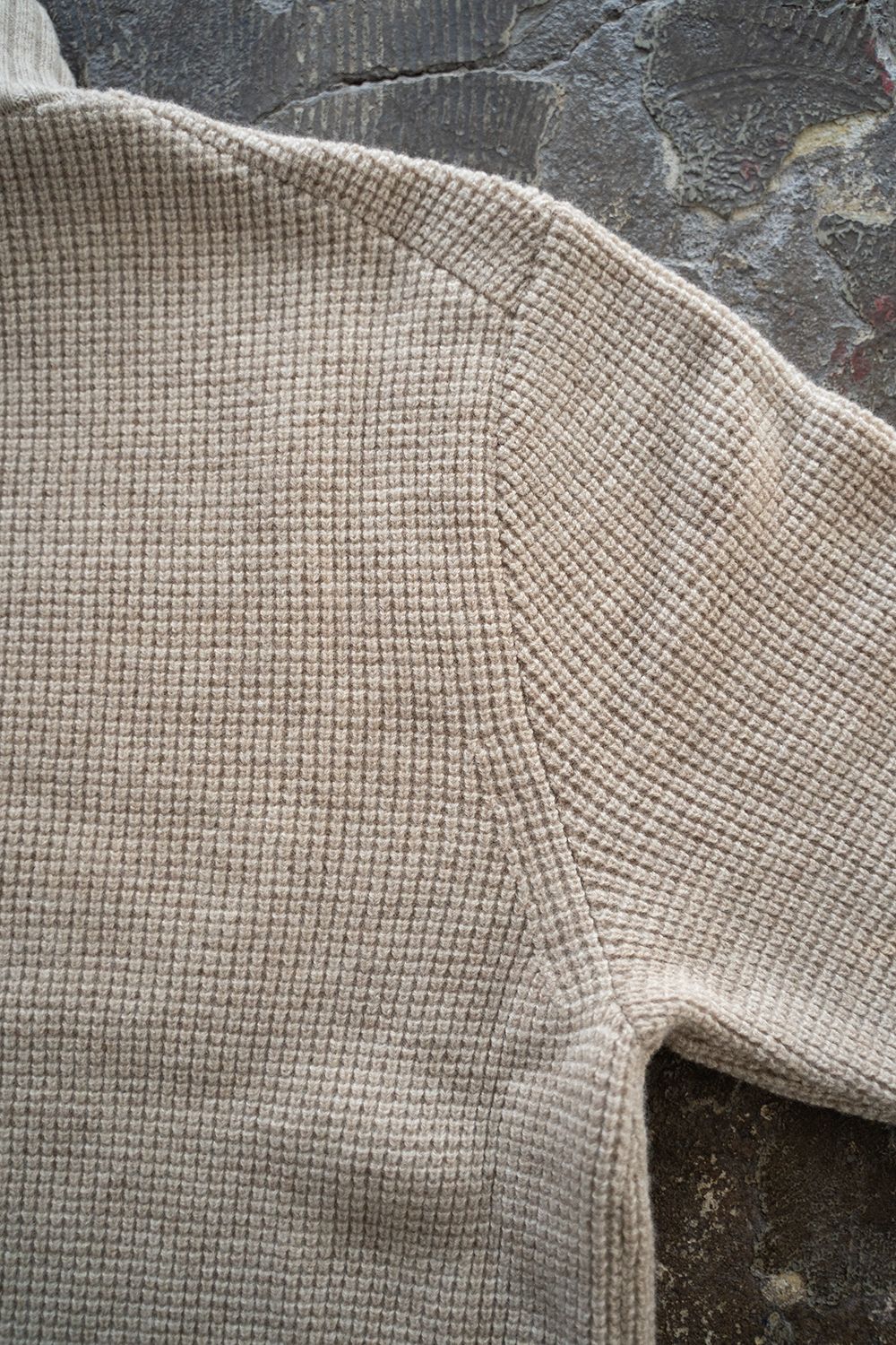 【ラスト1点】【22AW】胸ポケハイネックニット(BEIGE)