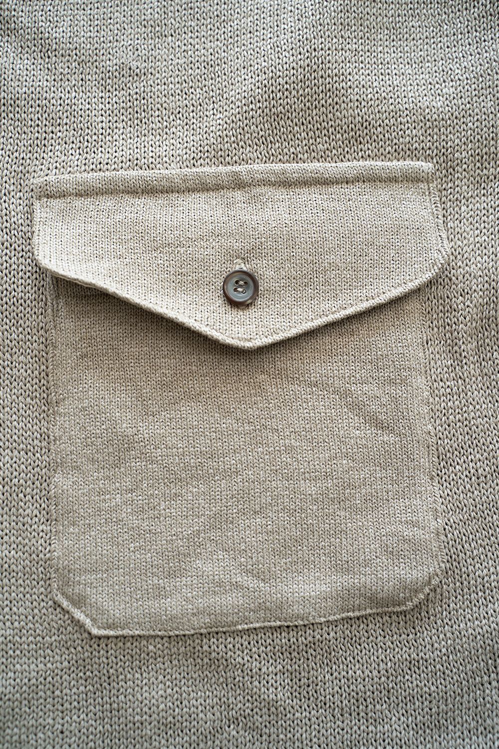 【ラスト1点】Roll Knit Military Shorts/和紙混ロールニットショーツ(GREIGE)