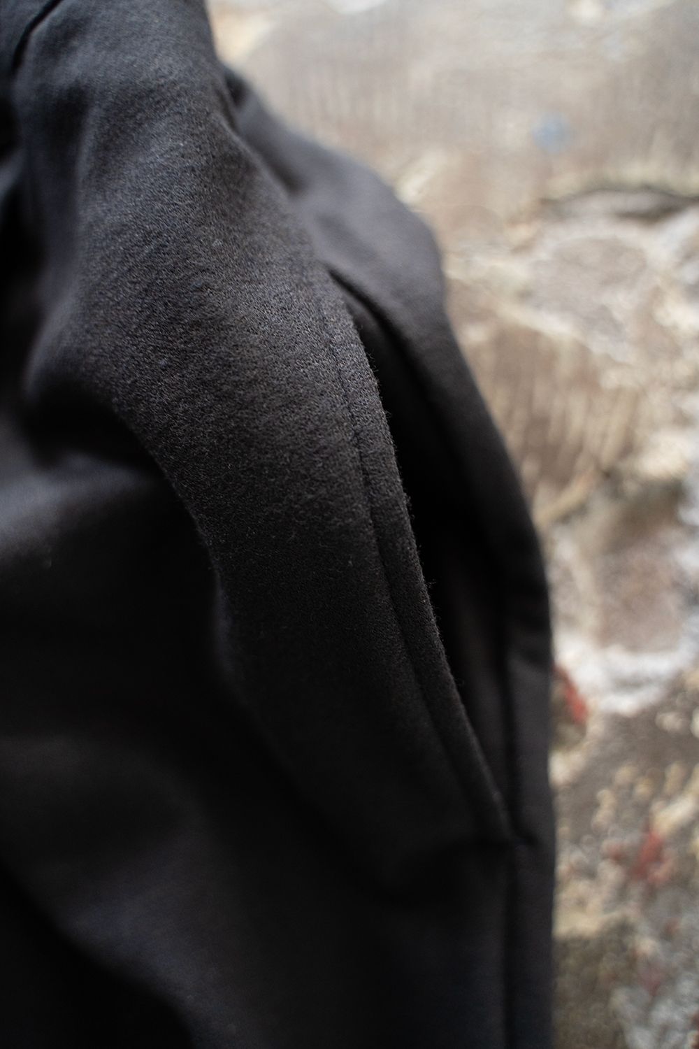 【ラスト1点】【24AW】ウールジャージー2タックイージーパンツ(BLACK NAVY)