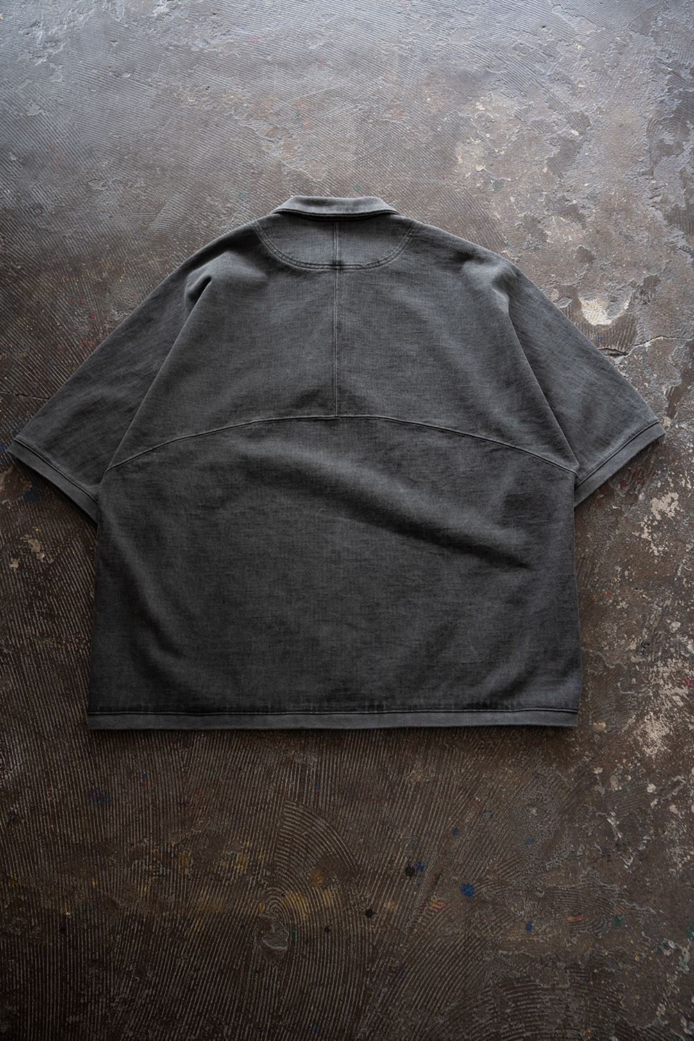 【26SS】Pigment Dyed Dolman Polo Shirt(CHARCOAL)