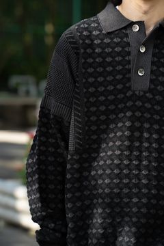【25AW】Rikka Knit Polo(BLACK)
