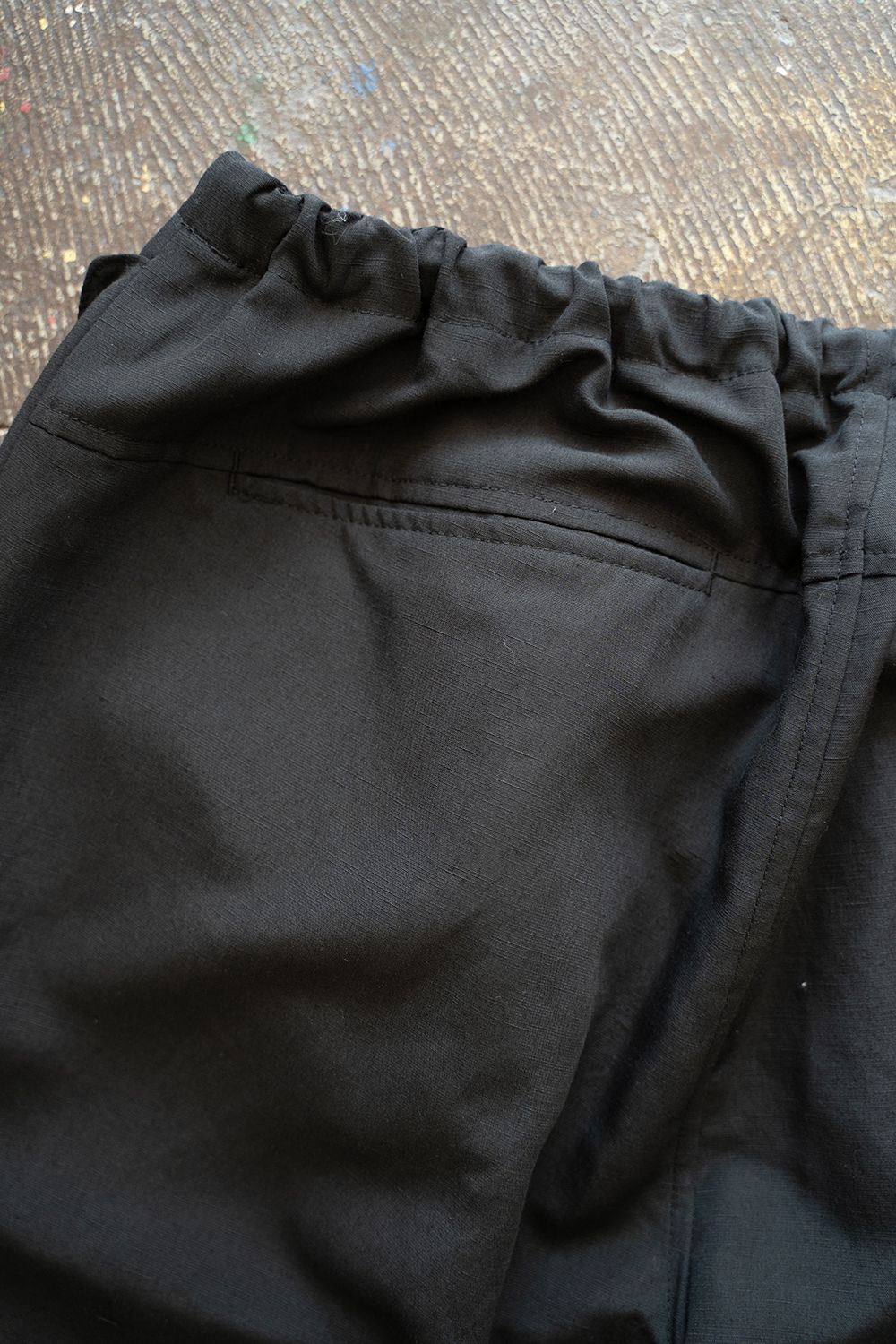 【ラスト1点】【25SS】裾ジップイージーパンツ(INK BLACK)