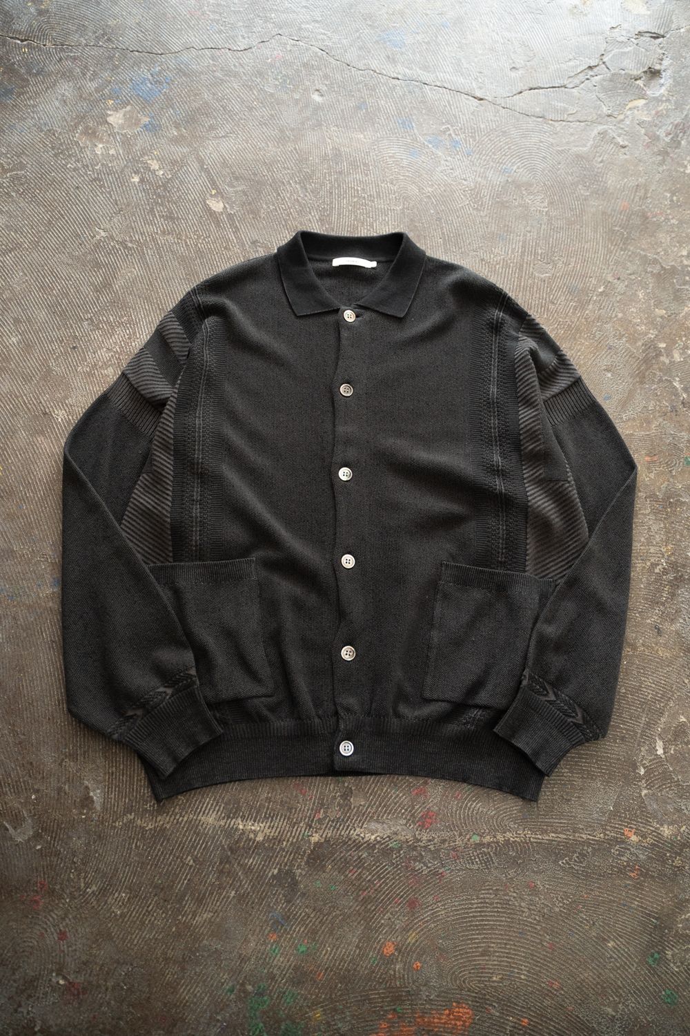【26SS】Kokuu Collar Cardigan(BLACK)