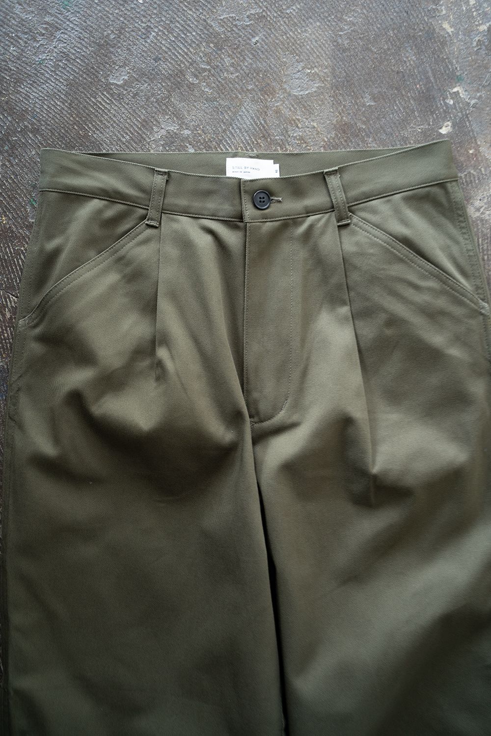 【ラスト1点】【25SS】コットンツイルワイドペインターパンツ(OLIVE)