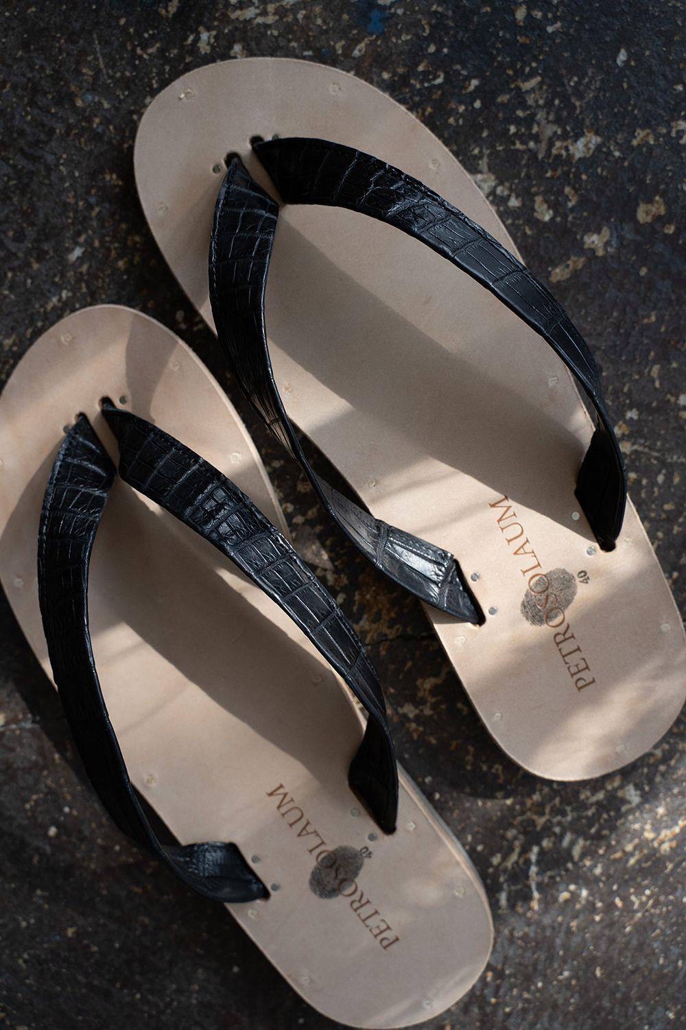 petrosolaum ペテロオラウム クロコダイル b-sandals PETROSOLAUM - B-Sandal(CROCODILE) | Salty