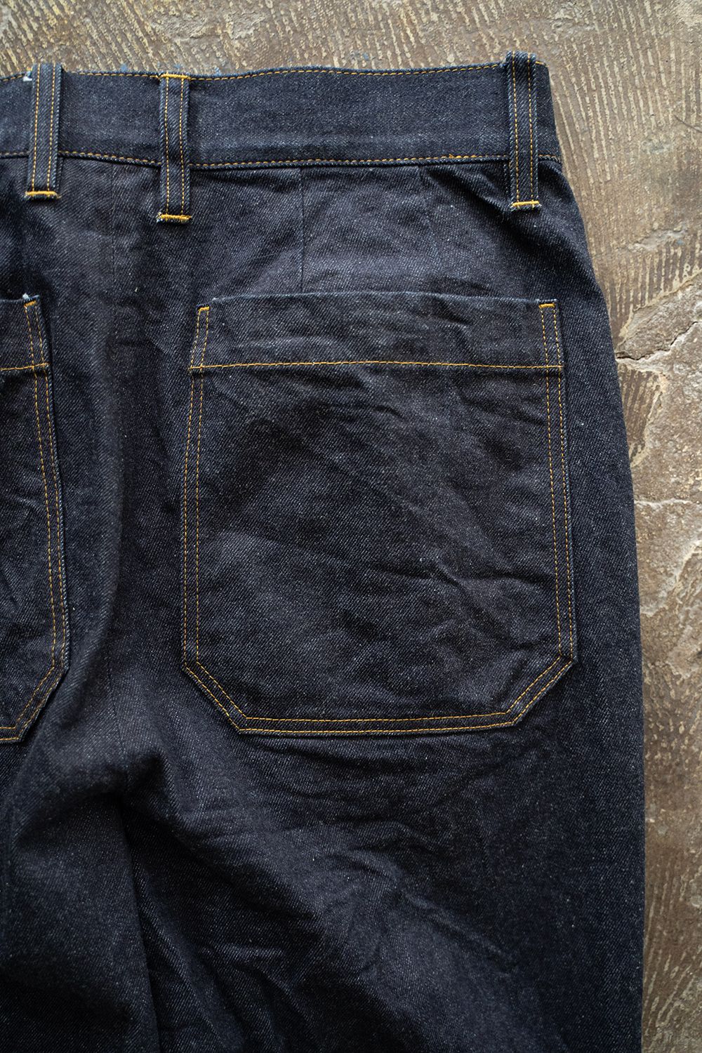 【25SS】1-Tack Bootcut Denim Pants/1タックブーツカットデニムパンツ(INDIGO BLUE)