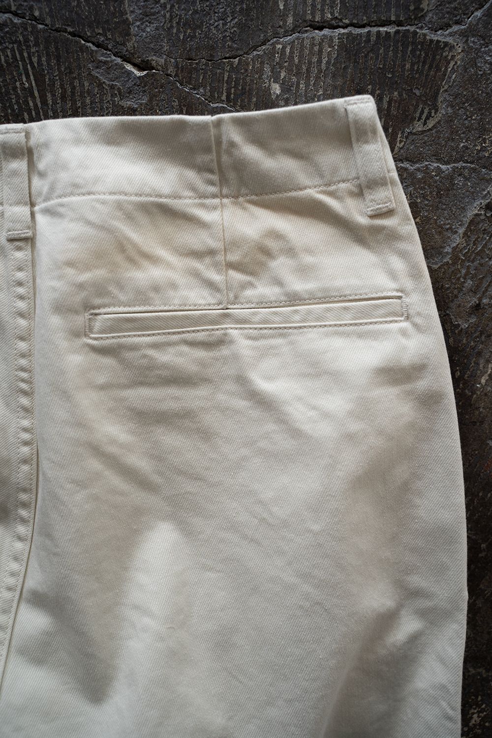 【ラスト1点】【23SS】コットンドリルワイドパンツ(ECRU)