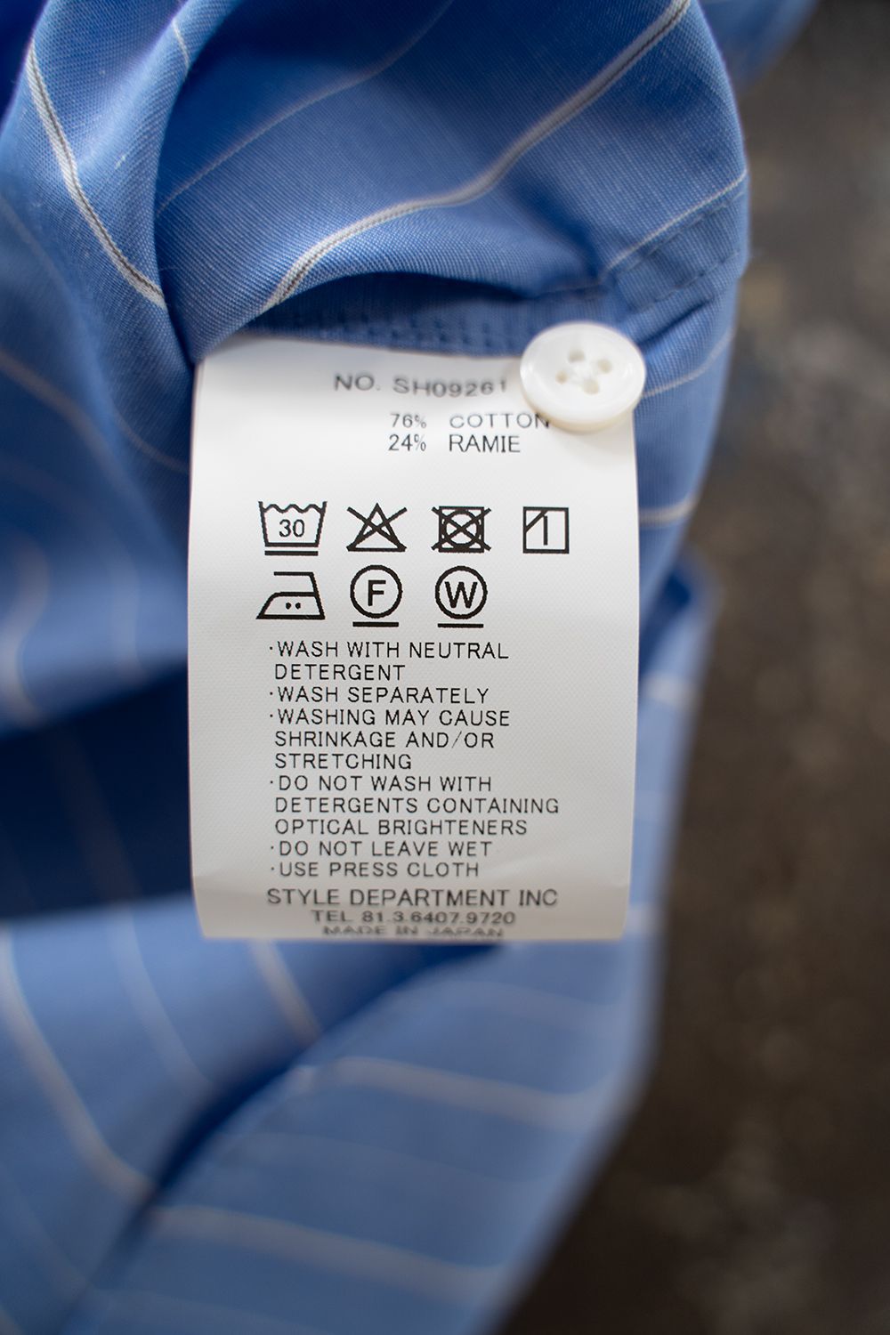 【26SS】コットン×ラミーオーバーサイズシャツ(BLUE STRIPE)