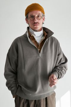 【ラスト1点】Suikyo Half Zip Knit(GREIGE)