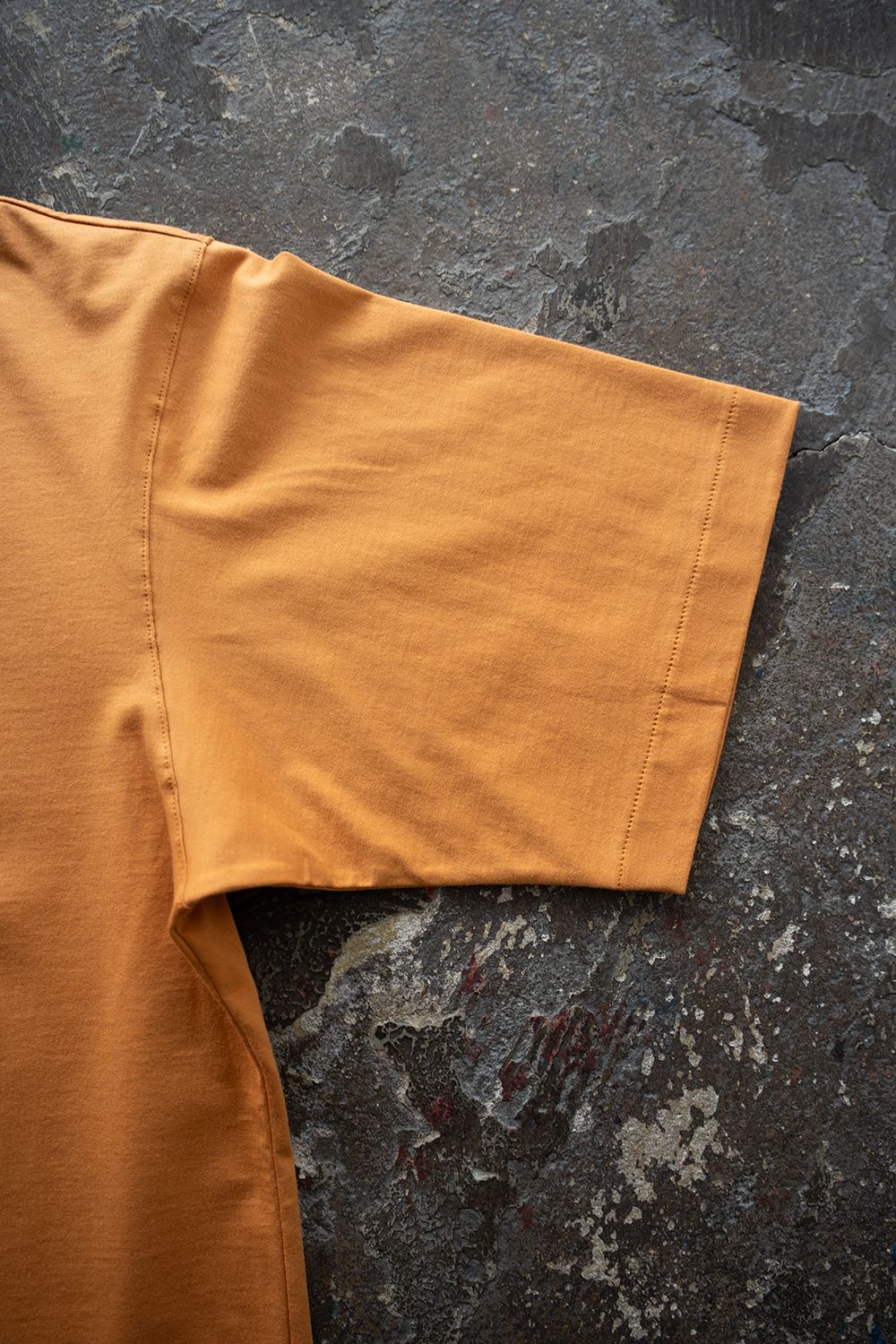 【26SS】オーバーサイズネックリブTシャツ(DUSTY ORANGE)