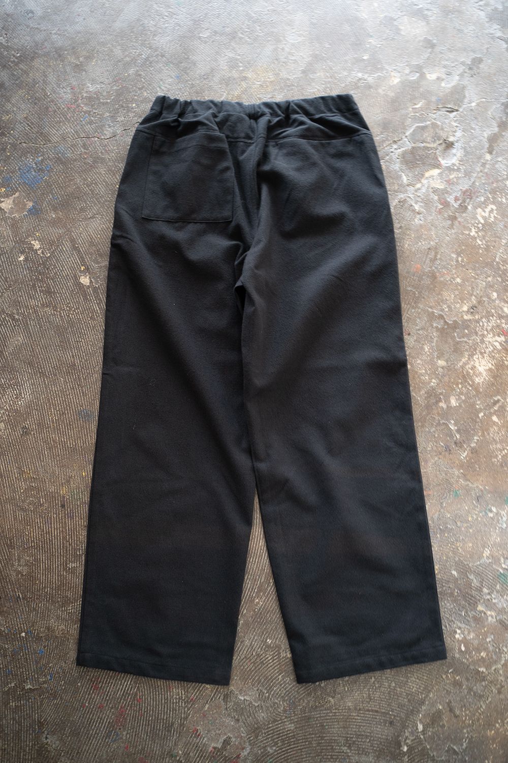 【ラスト1点】【24AW】ウール×コットンイージーパンツ(BLACK NAVY)