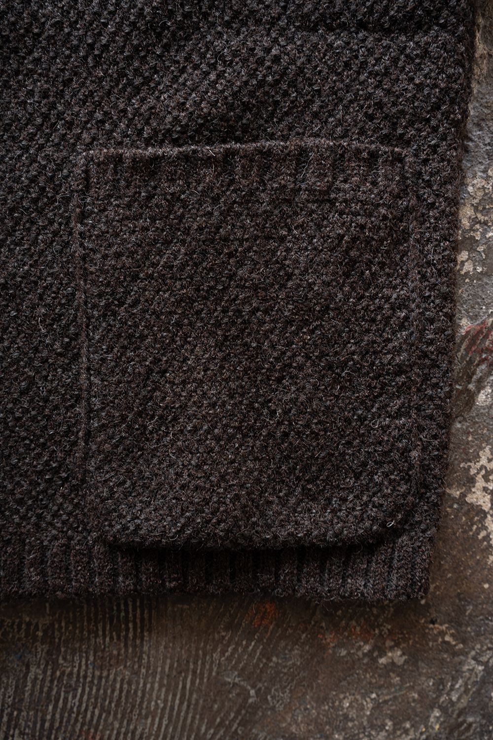 【26AW】5Gニットブルゾン(BROWN CHARCOAL)