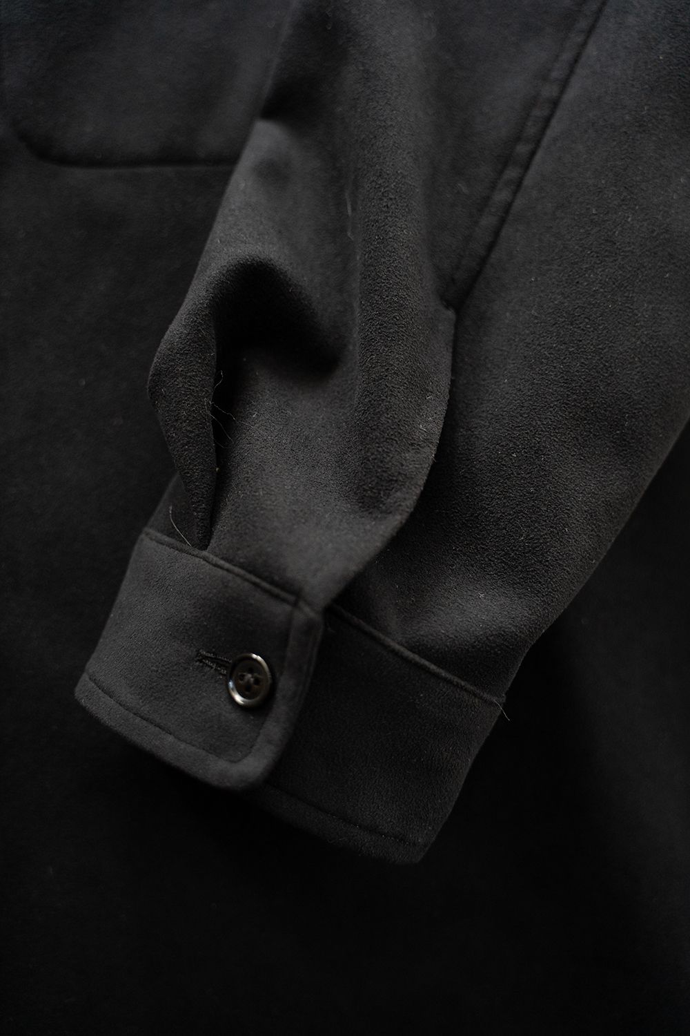 【ラスト1点】【25AW】フェイクスウェードシャツブルゾン(INK BLACK)