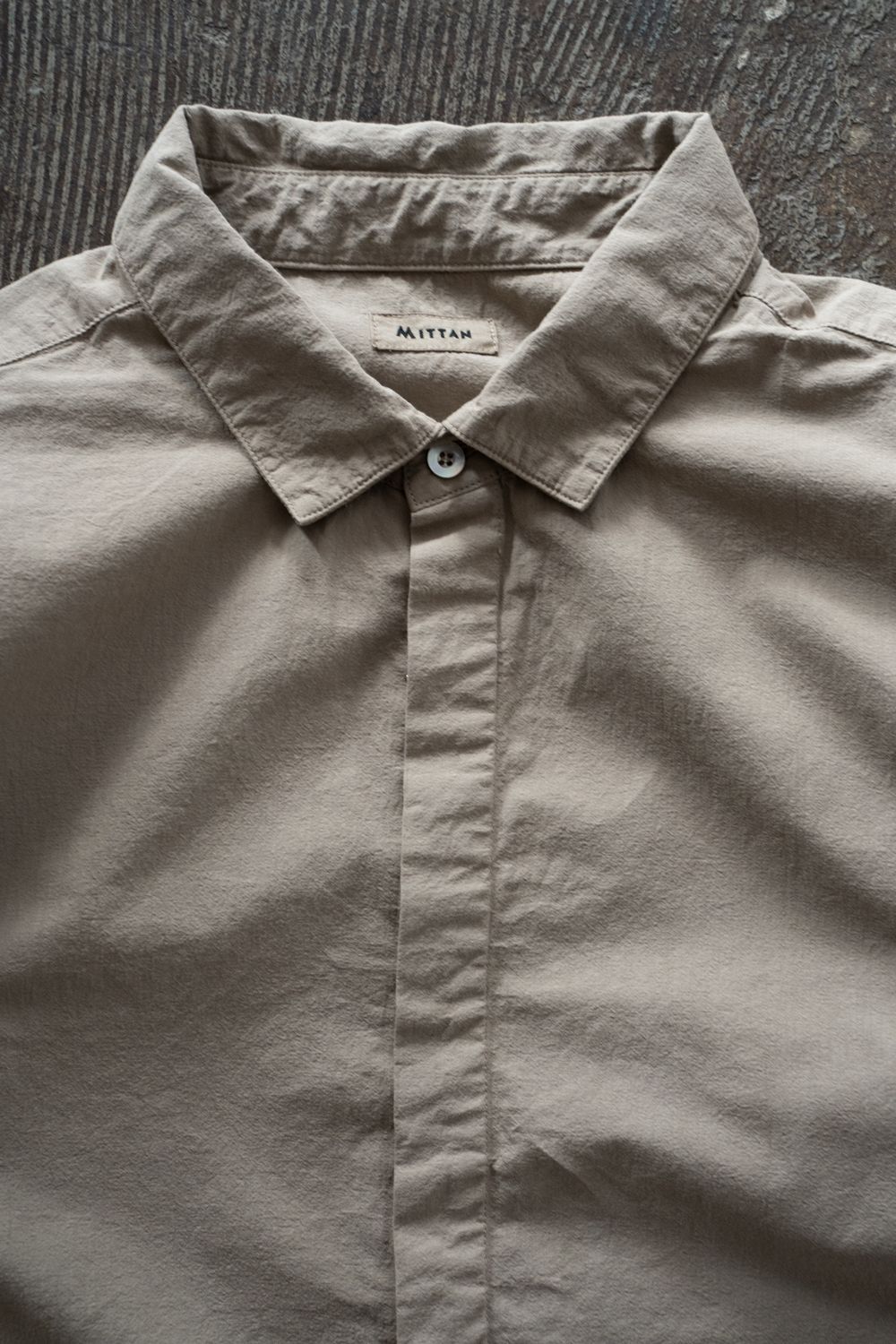 強撚OCブロードシャツ(珈琲)