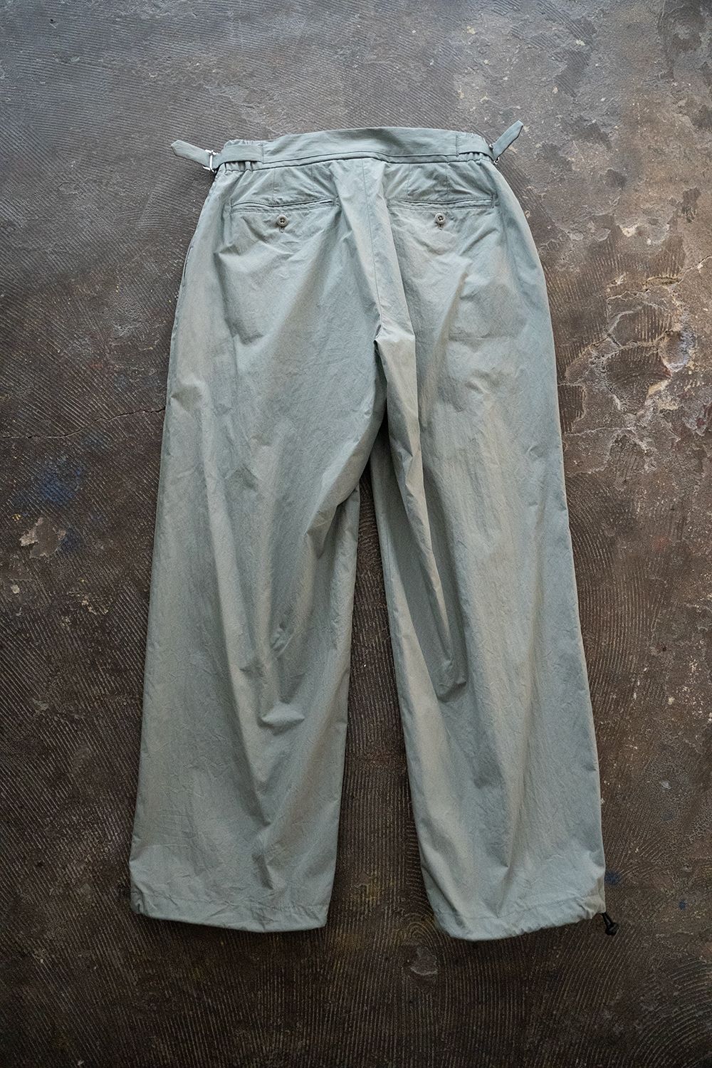 SAYATOMO - 【ラスト1点】2-Tack Cotton-Nylon Trousers/2タック SAYATOMO - 【ラスト1点】2-Tack Cotton-Nylon Trousers/2タック