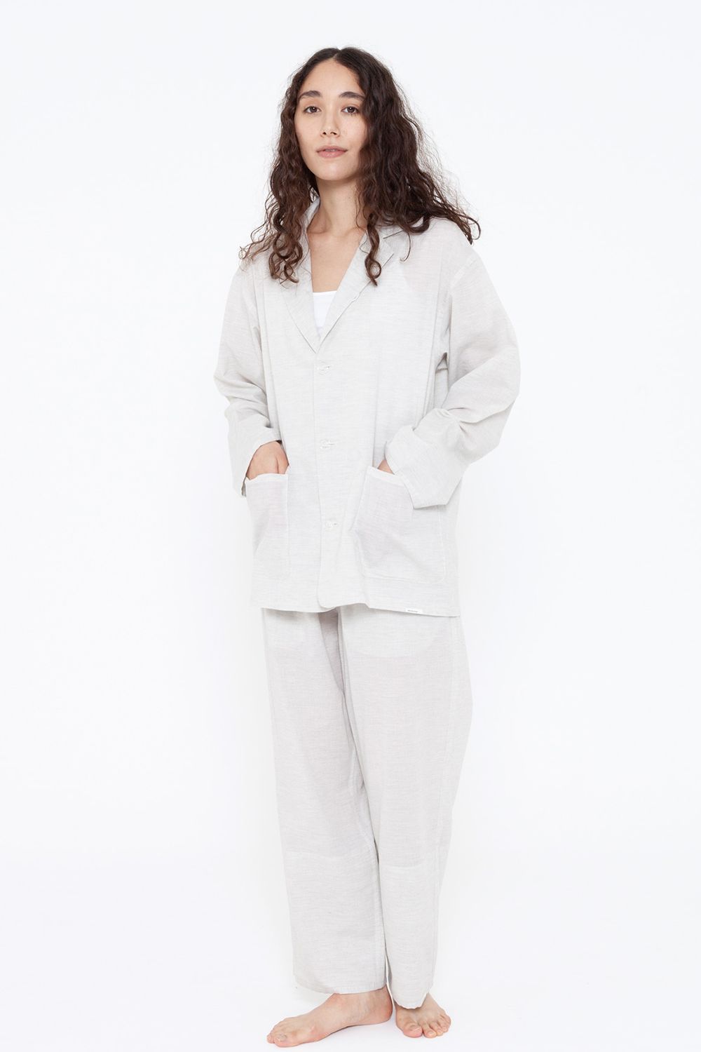 【ラスト1点】【23SS】"day"パジャマ【セットアップ】(LIGHT GRAY)