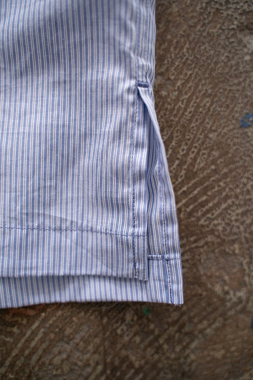 【ラスト1点】【24SS】ストライププルオーバーシャツ(BLUE)