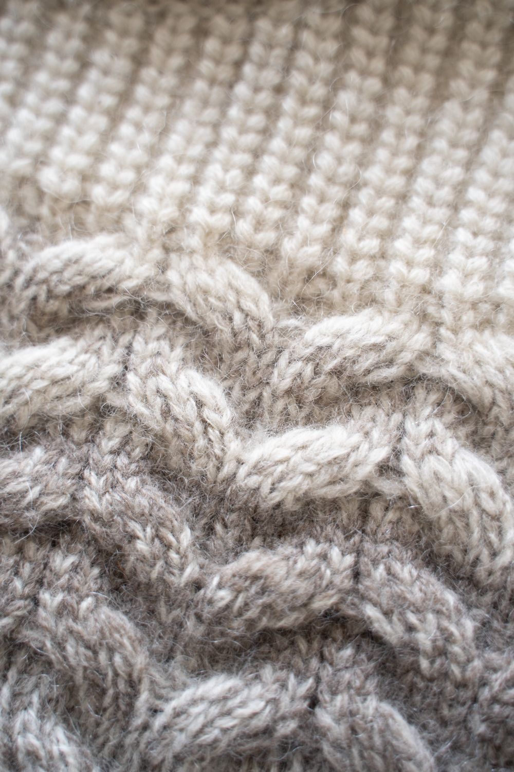 undyed yak/New Zealand wool ombre sweater(NATURAL)