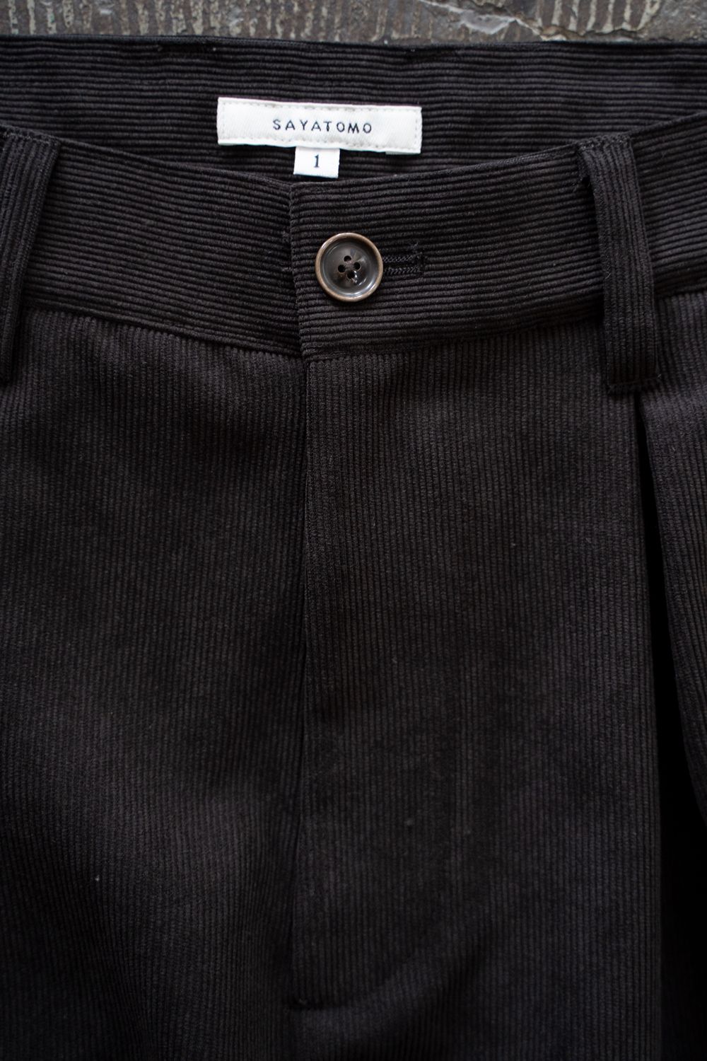 【26AW】2-Tack Corduroy Baggy Trousers/2タックコーデュロイバギートラウザーズ(BROWN)