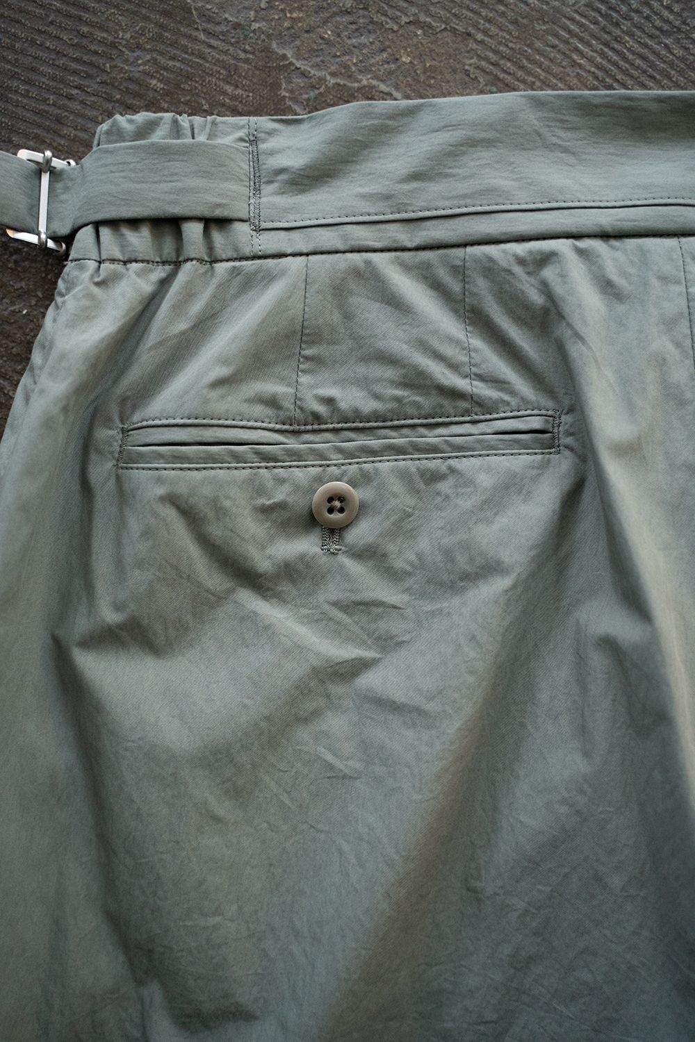 2-Tack Cotton-Nylon Trousers/2タックコットンナイロントラウザーズ(MINT GREEN)