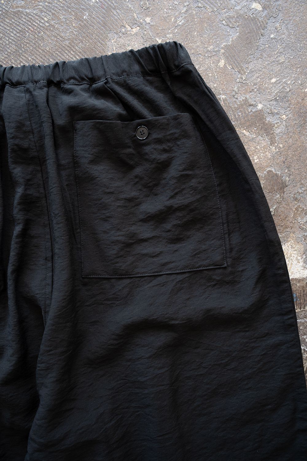 【26SS】レーヨン×リネンイージーパンツ(BLACK)
