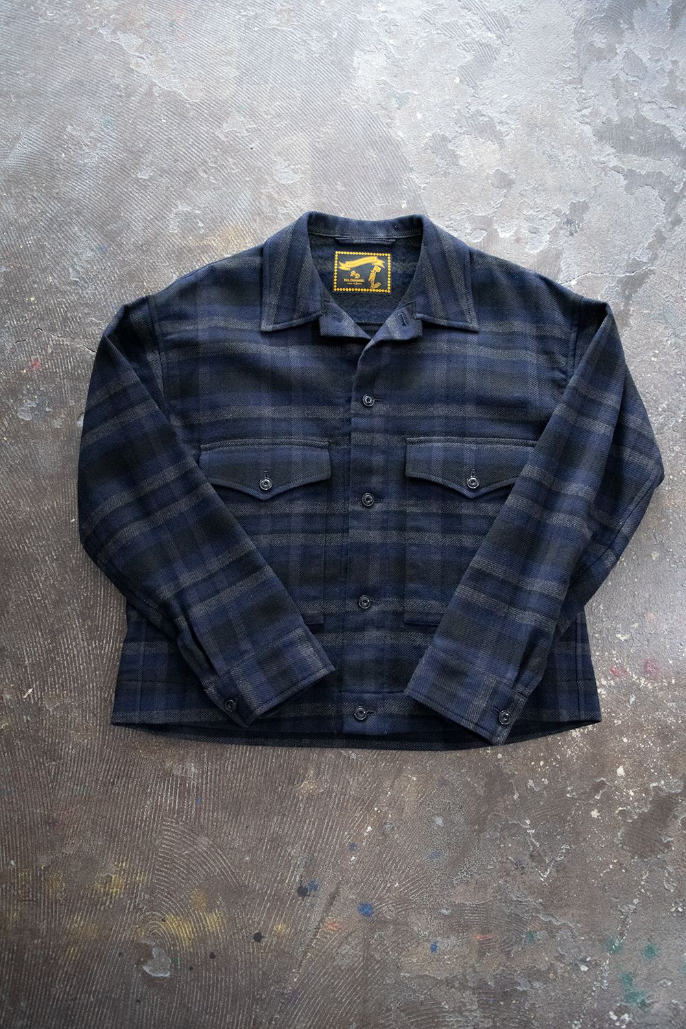 【ラスト1点】C/W Plaid Short BZ(NAVY)