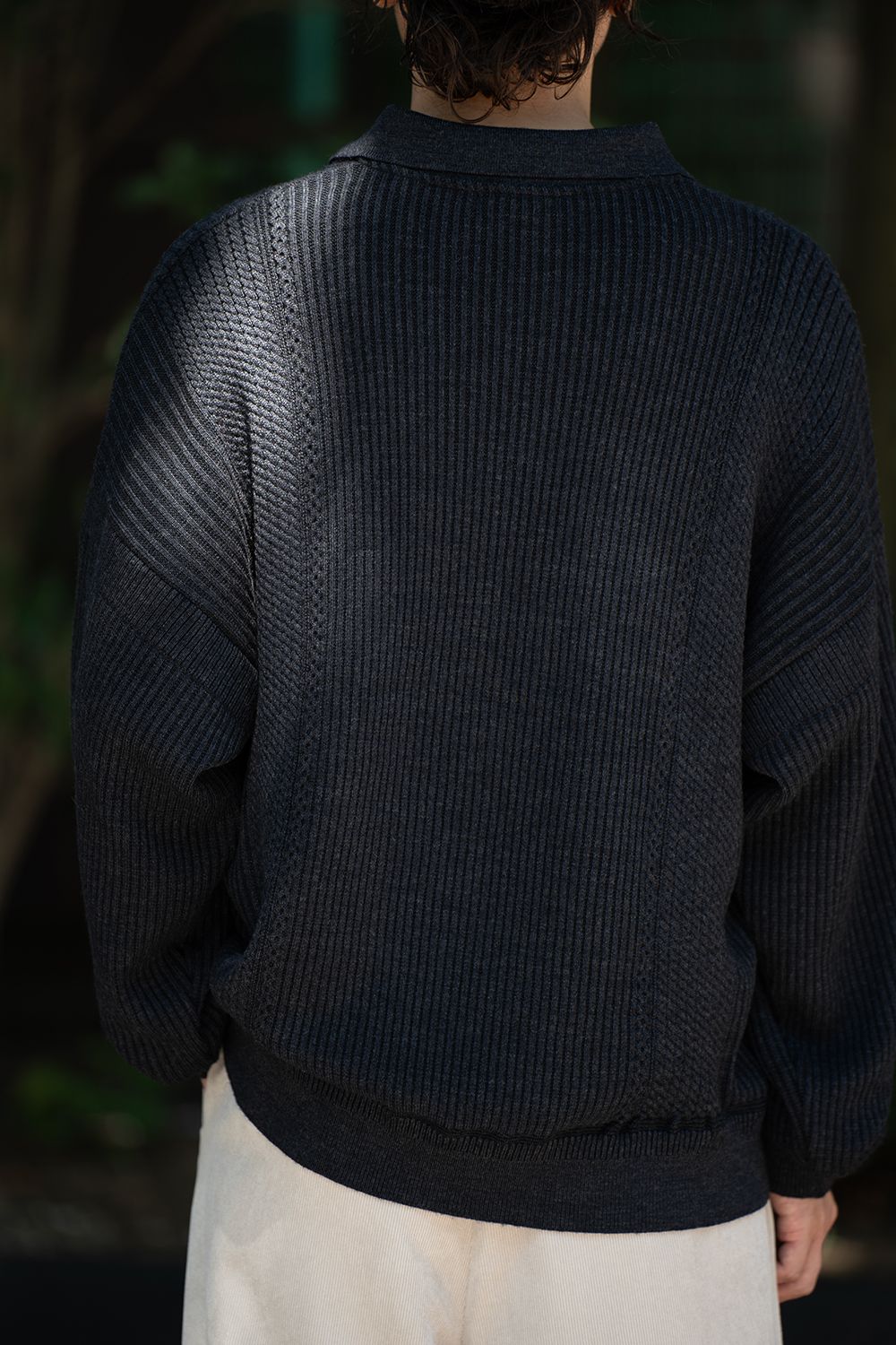 【26AW】Teriha Zip Polo(NAVY)