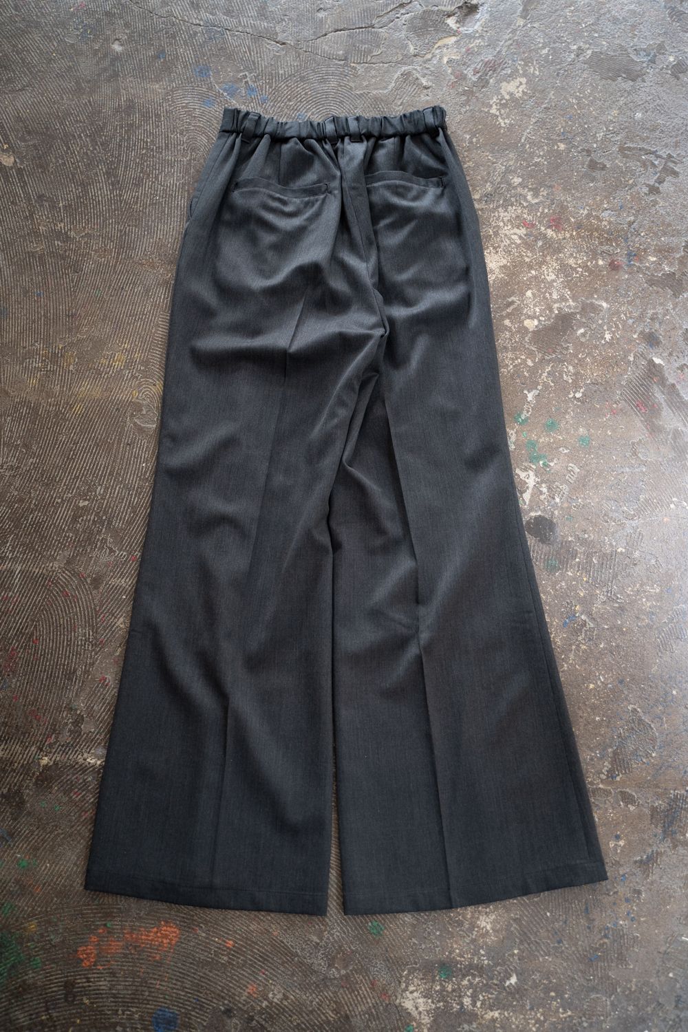 【26AW】Fluid Flare Pants/フルーイドフレアパンツ(GRAY)