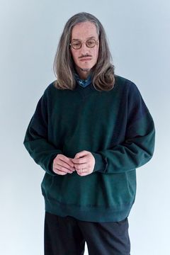 【ラスト1点】【24AW】Ryoshu V Neck Knit(GREEN)