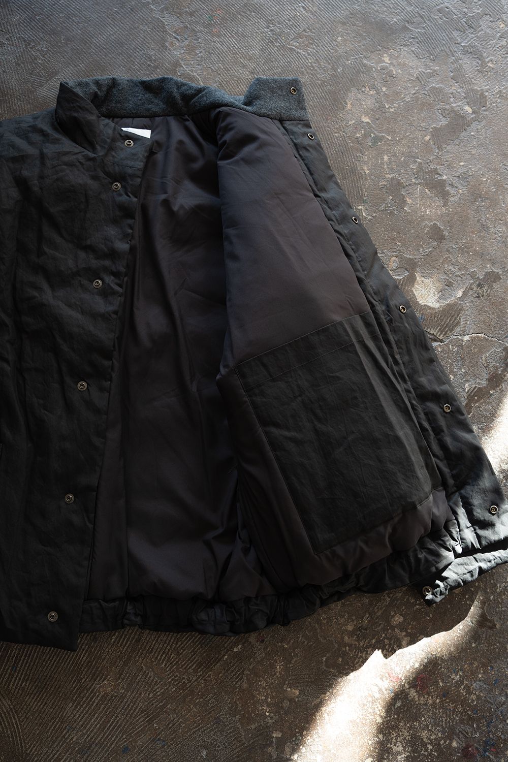 【26AW】シンサレートスタンドカラーブルゾン(INK BLACK)